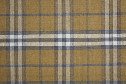 2' X 3' Gold Blue And White Abstract Hand Woven Stain Resistant Area Rug