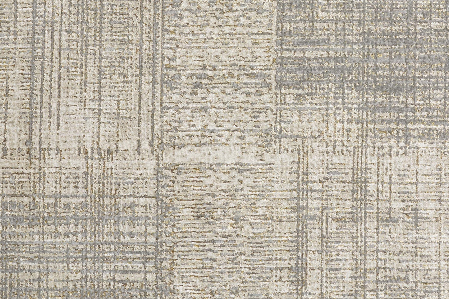 2' X 3' Gray And Ivory Abstract Stain Resistant Area Rug
