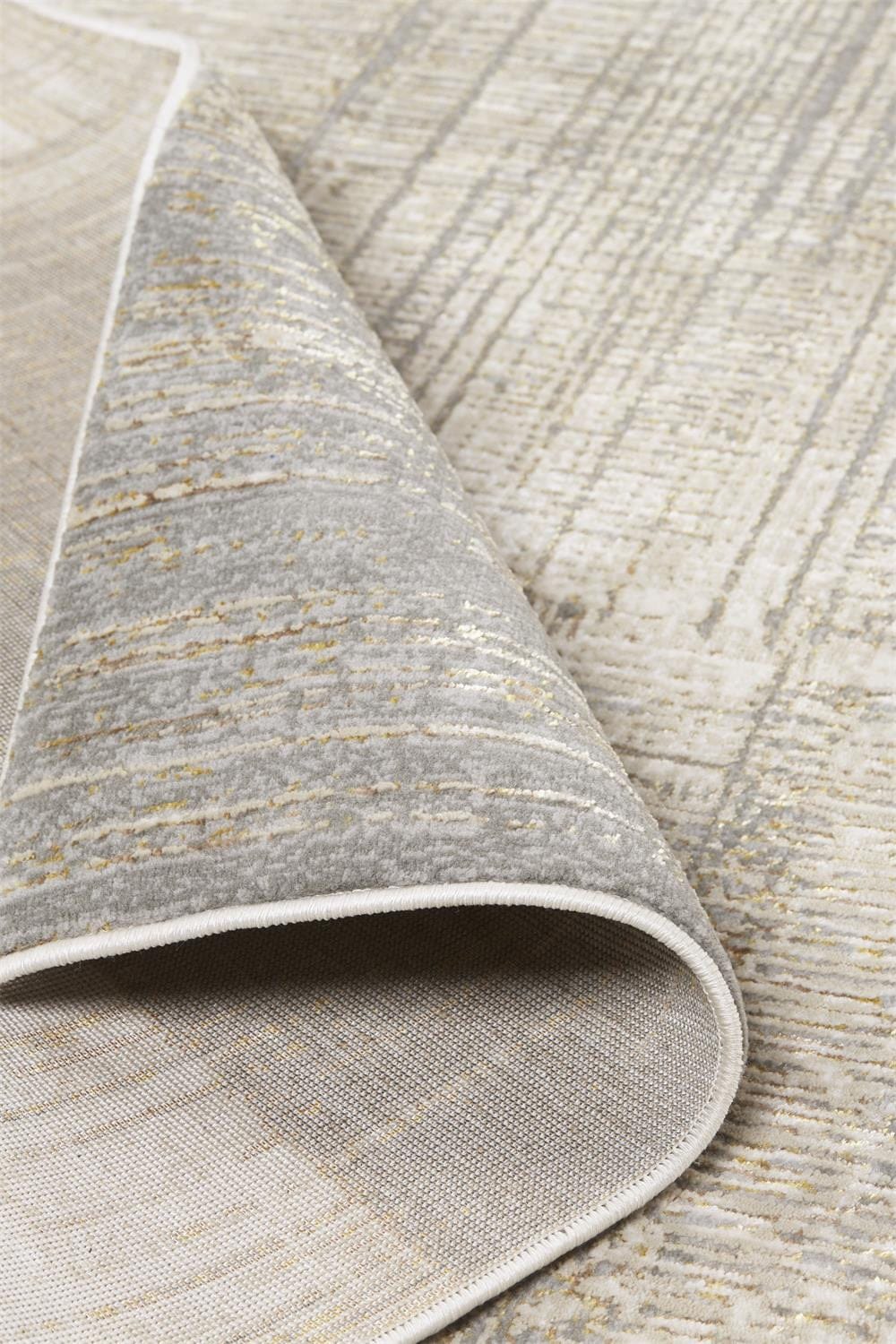 2' X 3' Gray And Ivory Abstract Stain Resistant Area Rug