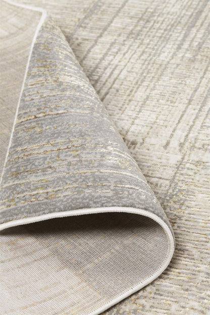 2' X 3' Gray And Ivory Abstract Stain Resistant Area Rug