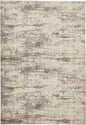 2' X 3' Ivory And Brown Abstract Area Rug