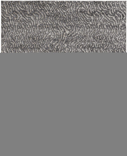 2' X 3' Gray Taupe And Ivory Abstract Power Loom Stain Resistant Area Rug