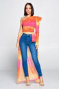 Tie Dye One Shoulder Top