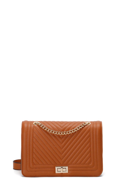 Fashion V Stitching Pattern Crossbody Bag